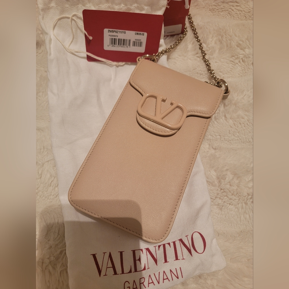 Valentino VLogo Plaque Foldover Top Mini Crossbody Bag